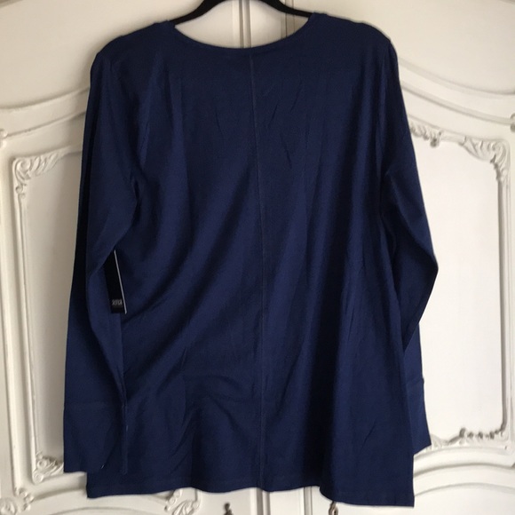 🏵️donated 10/25 NWT Ana navy gold colored XL long sleeve - Picture 5 of 5
